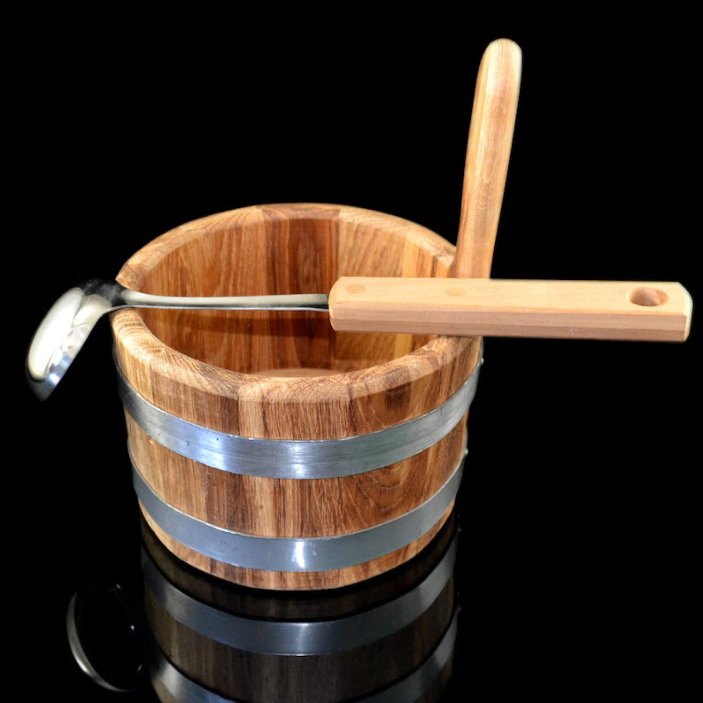 Oak bucket 3L & Ladle