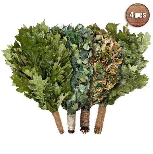 4 Sauna Veniks (Sauna whisks) mix set