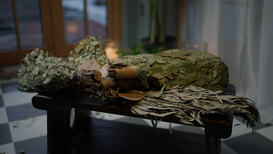 oak, birch, linden, eucalyptus sauna whisks, sauna brooms