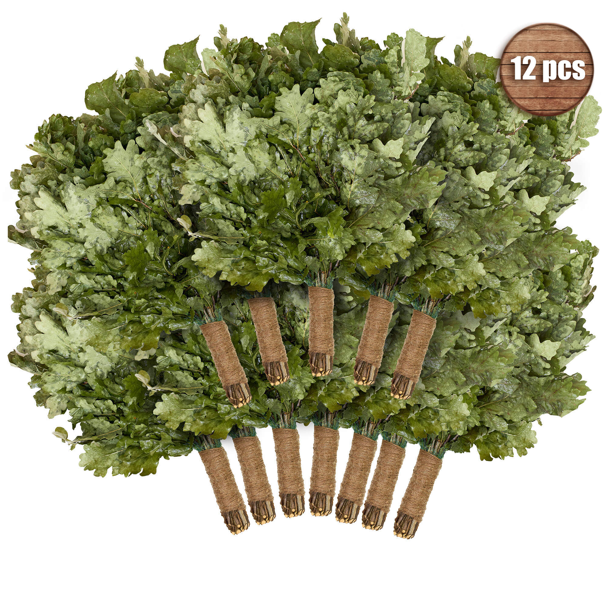 2025 Season Fresh Oak Sauna Whisk – Set Of 30 Venik Brooms – Free Shipping, Made In Latvia