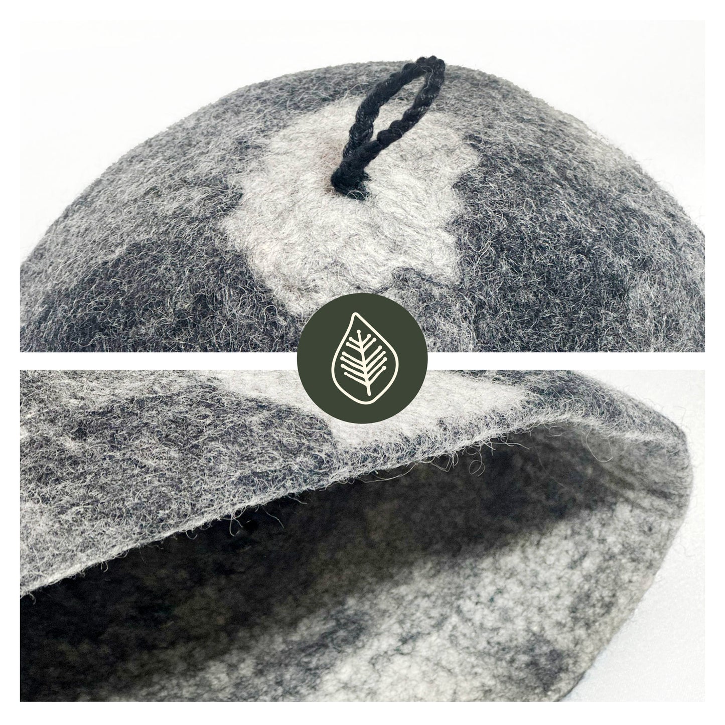 Premium Felt Sauna Hat - Charcoal